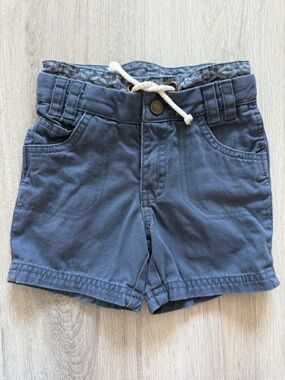 Genuine Kids From OshKosh Boys Navy Drawstring Shorts 18 Months Cotton Shorts